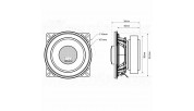 MTX Audio TX440C 100mm two way coaxial speakers