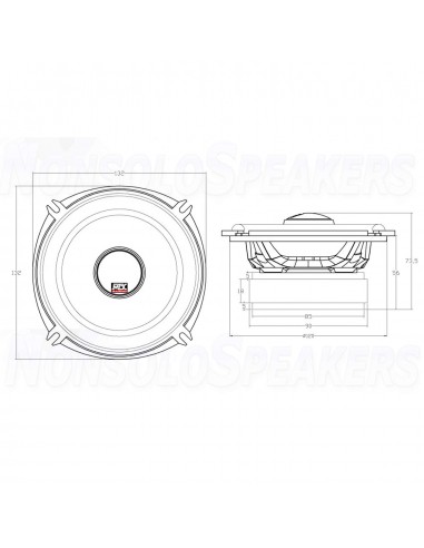 MTX Audio TX650C 130mm two way coaxial speakers