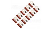 FOUR Connect 4-690933 M6 ring terminal 10mm², 10x red