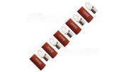 FOUR Connect 4-690944 M8 ring terminal 50mm², 5x red