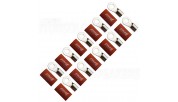 FOUR Connect 4-690942 M8 ring terminal 20mm², 10x red
