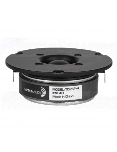 Dayton Audio TD25F-4 1" Soft Dome Tweeter 4 Ohm