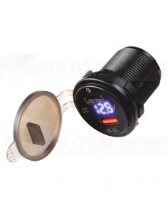 FOUR Connect 4-600162 waterprof USB-charger with voltage display 2