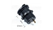 FOUR Connect 4-600153 waterproof USB socket 12/24V