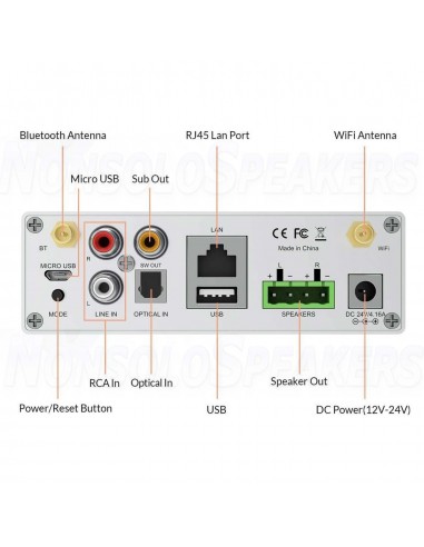 Arylic A50+ stereo amplifier Wi-Fi & Bluetooth