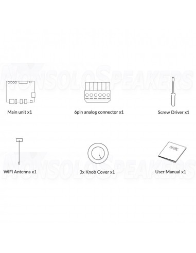 Arylic Up2Stream amp 2.1 WiFi and Bluetooth 5.0 Stereo Amplifier Board