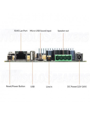 Arylic Up2Stream Mono Amplifier Module WiFi Bluetooth 5.0