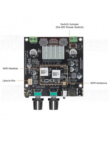 Arylic Up2Stream Sub Amplifier Module WiFi and DAC