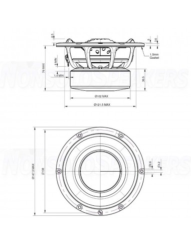 PURIFI PTT5.25X04-NFA-01 5.25” Midrange 3,8 ohm
