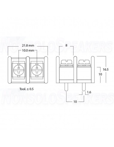 2 pin terminal block for PCB assembly & Circuit board