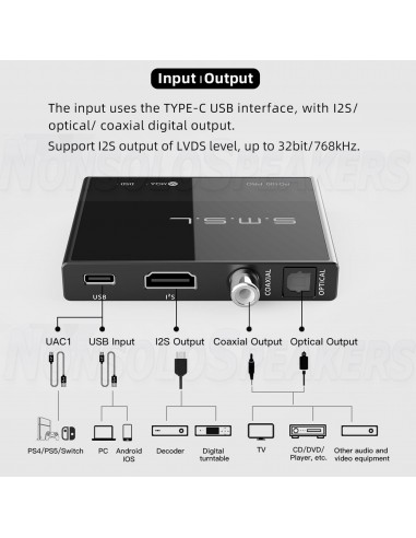 SMSL PO100 PRO USB Digital Interface MQA