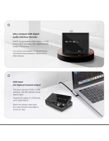 SMSL PO100 PRO USB Digital Interface MQA