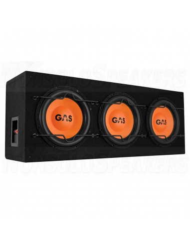 GAS MAD B1-310 10" triple subwoofer box 25cm 4+4+4 Ohm