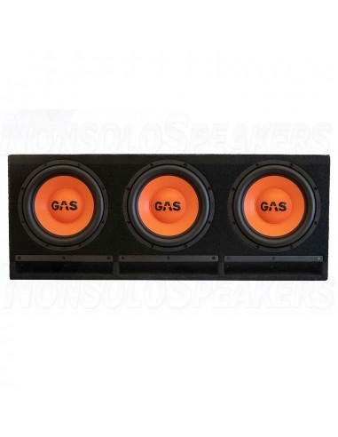 GAS MAD B2-310 10" triple subwoofer box 25cm 4+4+4 Ohm
