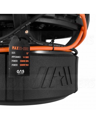 GAS MAX S2-12D1 12" 30 cm subwoofer 1+1 Ohm