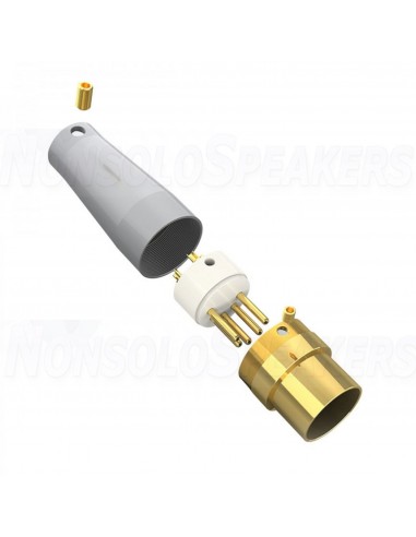 VIBORG ND05G NAIM 5 Pins DIN Silver/Rhodium Ø9mm