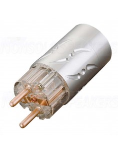 Viborg VE512 - Schuko connector 16A / 250V Aluminum Pure copper