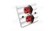 Viborg VM01G - USA copper wall socket + aluminum plate