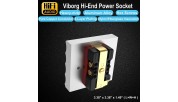 Viborg VM01G - USA copper wall socket + aluminum plate