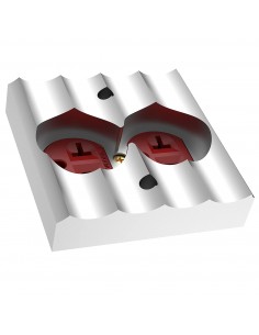 Viborg VM01G - USA copper wall socket + aluminum plate 2
