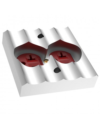 Viborg VM01G - USA copper wall socket + aluminum plate
