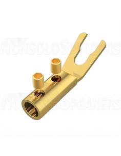 VIBORG VS702G - Gold Plated Spade Connector Ø4,5mm (Pair) 2