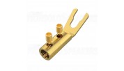 VIBORG VS702G - Gold Plated Spade Connector Ø4,5mm (Pair)
