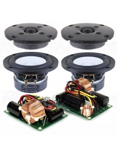 SB Acoustics MICRO-C Black High-Gloss Complete Speaker Kit 2