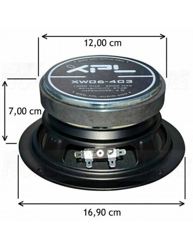 XPL XW06-403 Woofer 16cm 4ohm High Sensitivity x16