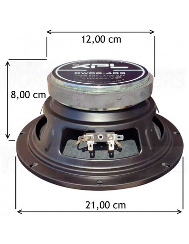 XPL XW08-403 Woofer 20cm 4ohm High Sensitivity