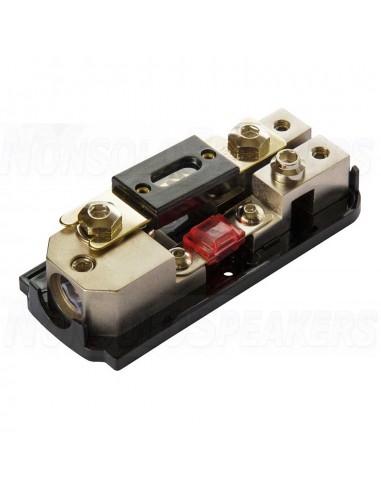 FHN02B - XPL Fuse Holder Nickel Plated 2 AFS and 1 ANL - Blister