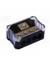 XPL PDB01B Current distributor nickel plated, input cable 0AWG, output 4x4AWG - Blister