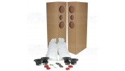 TriTrix MTM TL Tower Speaker Components and Cabinet Kit Pair