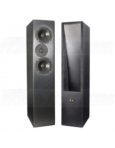 TriTrix MTM TL Tower Speaker Components and Cabinet Kit Pair