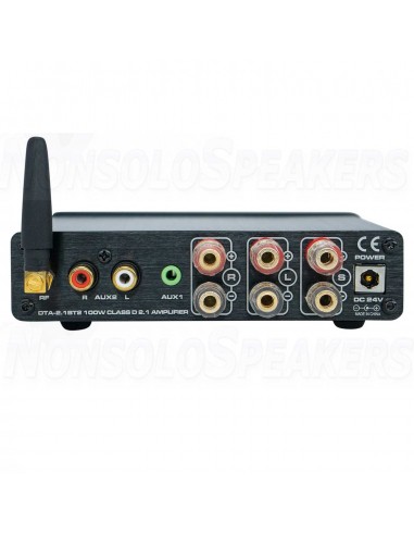 Dayton Audio DTA-2.1BT2 100W 2.1 Class D Bluetooth Amplifier with