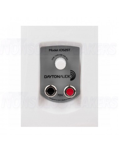 Dayton Audio IO525WT 13.3cm 2-Way 70V Indoor/Outdoor Speaker Pair White