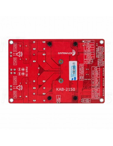 Dayton Audio KAB-2150 2 x 150W Class D Bluetooth 5.0 Amplifier Board with Tone and Volume Controls
