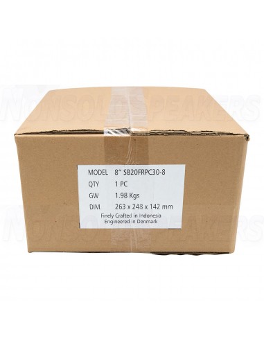 SB Acoustics SB20FRPC30-8 8" Paper Cone Full-range driver