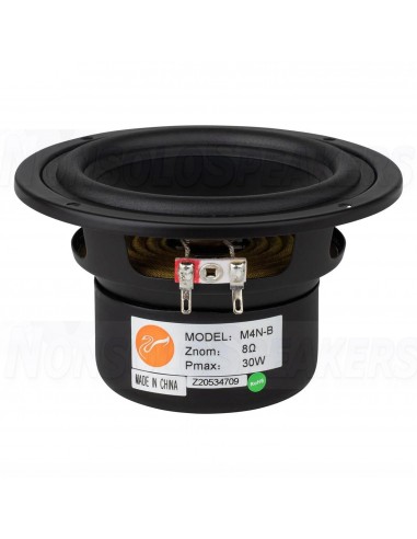 HiVi M4N-B 4" Damped Aluminum/Magnesium Cone Full-Range Driver