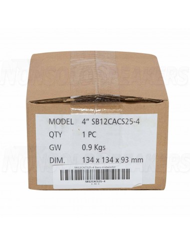 SB ACOUSTICS SB12CACS25-4 - 4" Midwoofer