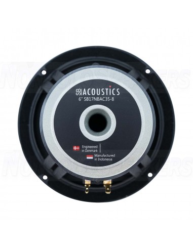 SB Acoustics SB17NBAC35-8 6" Black Aluminum Cone Woofer
