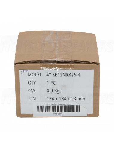 SB Acoustics SB12NRX25-4 4" Midrange Woofer