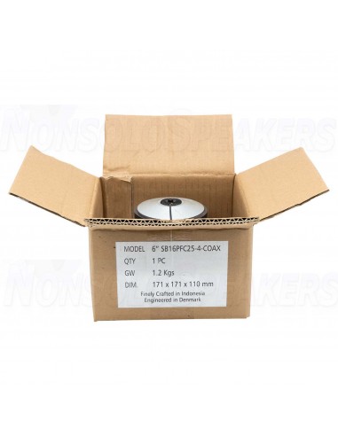 SB Acoustics SB16PFC25-4-COAX 6" Paper Cone Coaxial