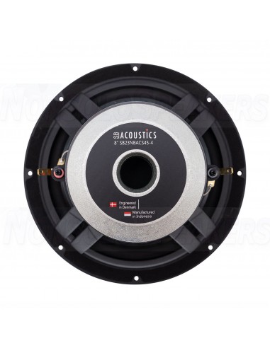 SB Acoustics SB23NBACS45-4 8" Black Aluminum Cone Woofer