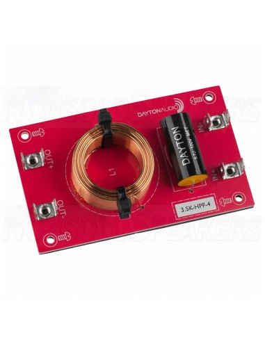 Dayton Audio 3500-HPF-4 High Pass Speaker Crossover 3.0 kHz 12 dB/Octave, 4 Ohm