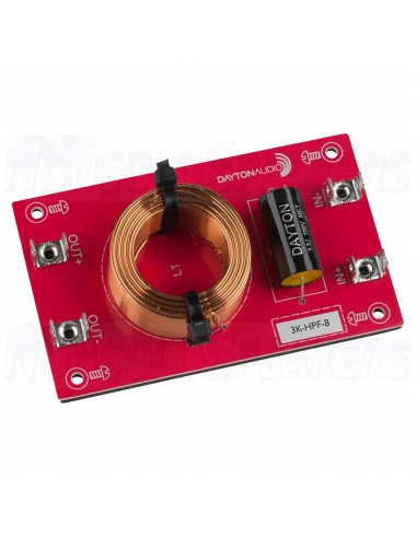 Dayton Audio  3000-HPF-8 High Pass Speaker Crossover 3,0 kHz 12 dB/Octave, 8 Ohm