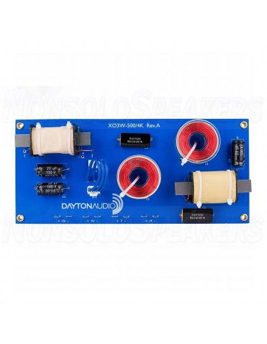 Dayton Audio XO3W-500/4K 3-Way Speaker Crossover 500/4,000 Hz