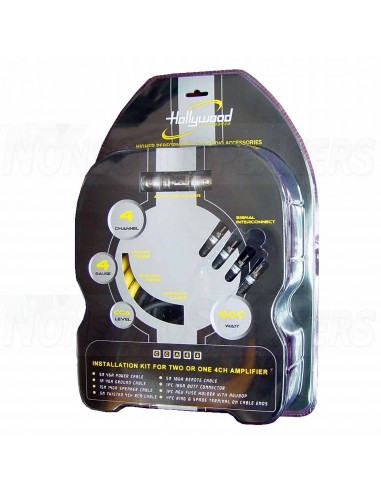Hollywood CCA 44 Cable set with 21.4mm² cabling, for 4CH amplifier, incl. two-line speakerspeaker