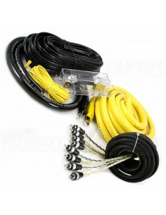 Hollywood CCA 40 Cable set with 53 qmm cabling, CCA, for 4CH amplifier, incl. two-line speaker