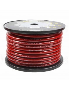 Hollywood CCA PCR 4 21.4 qmm power cable, CCA, medium flexible, red